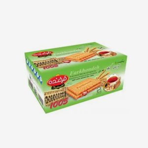 بیسکویت با طعم هل و تزیین کنجد فرخنده